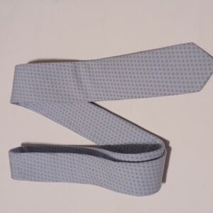 Men's 100% Cotton  Blue and Red Tie with Penguin Logo